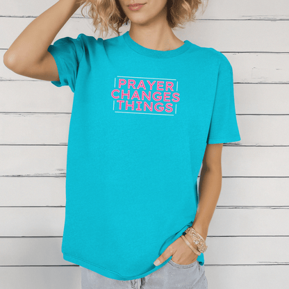 Faith in Motion - Prayer Changes Things Inspirational Unisex T-Shirt - Harmony + Hope