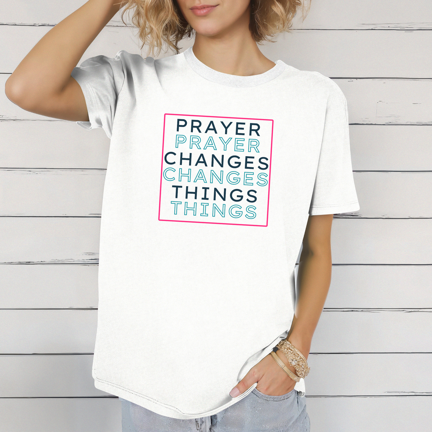 Pray Boldly "Prayer Changes Things" - Inspirational Unisex T-Shirt